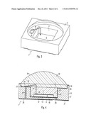 Led Module having a Platform with a Central Recession diagram and image