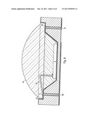 Led Module having a Platform with a Central Recession diagram and image