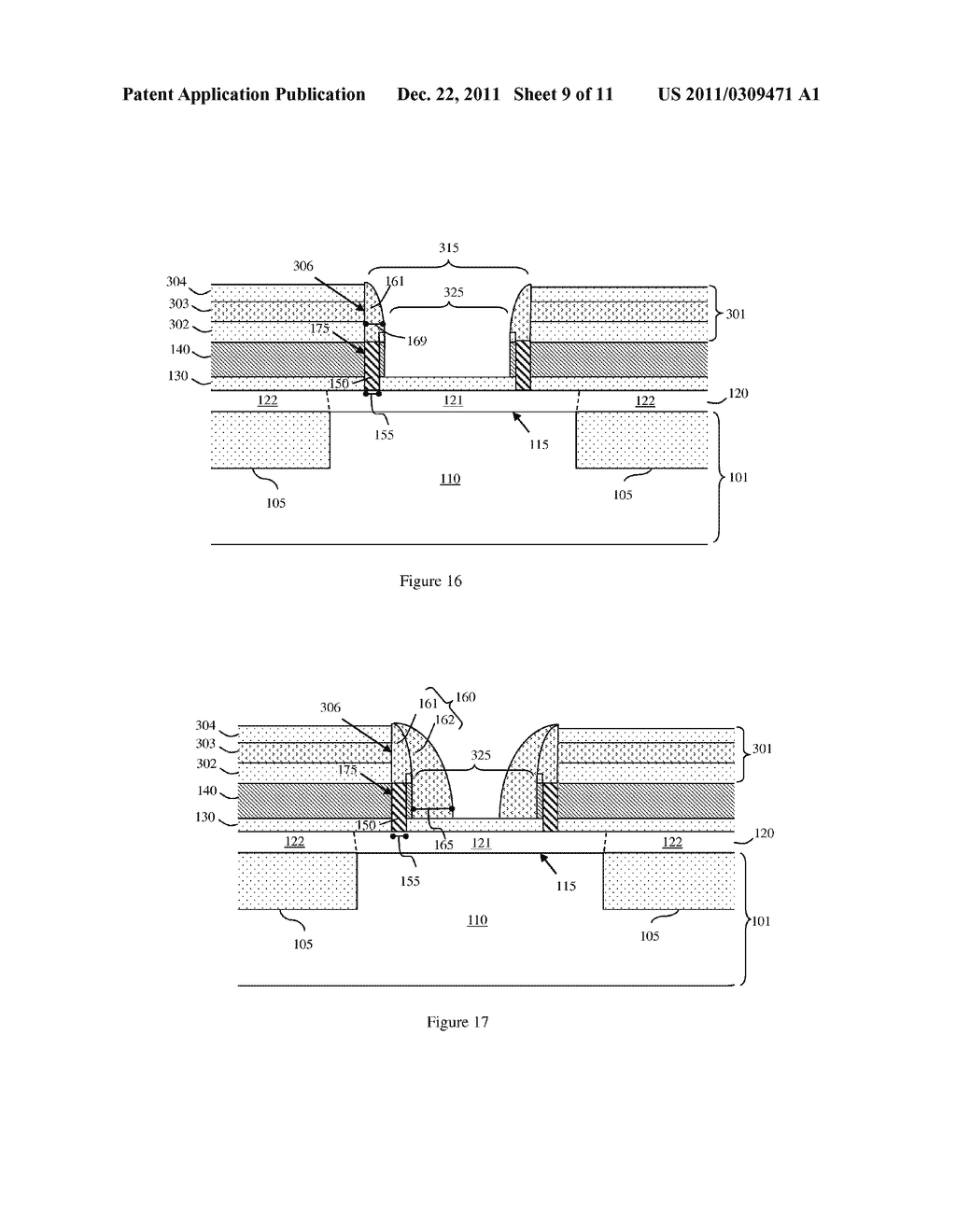 TRANSISTOR STRUCTURE WITH A SIDEWALL-DEFINED INTRINSIC BASE TO EXTRINSIC     BASE LINK-UP REGION AND METHOD OF FORMING THE STRUCTURE - diagram, schematic, and image 10