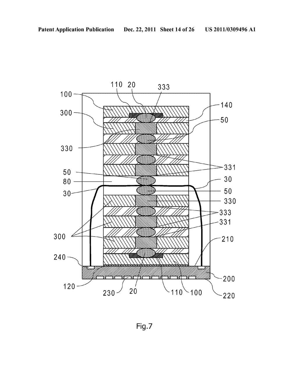 Multi-chip stack package structure - diagram, schematic, and image 15