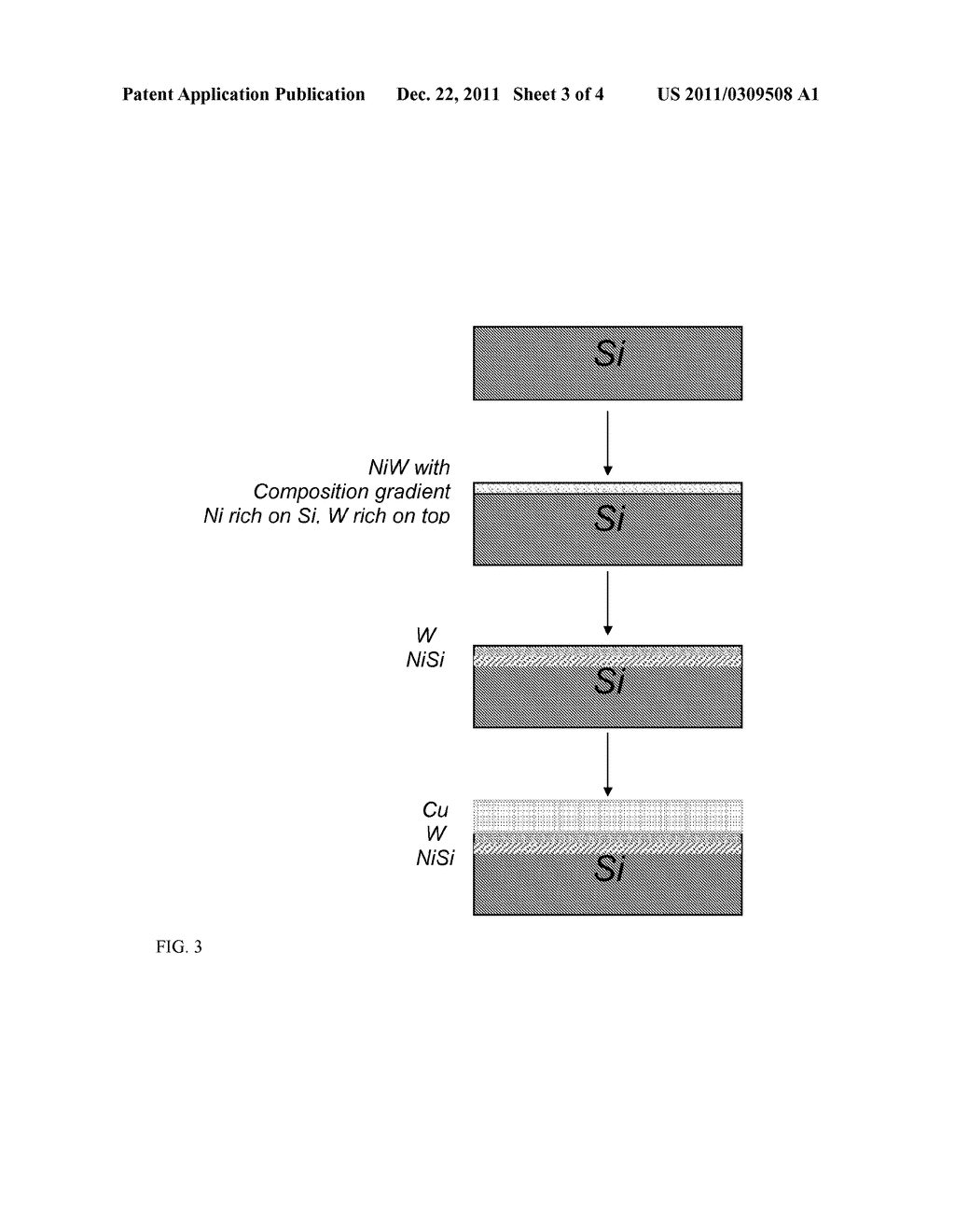 Method and Structure of Forming Silicide and Diffusion Barrier Layer With     Direct Deposited Film on Silicon - diagram, schematic, and image 04