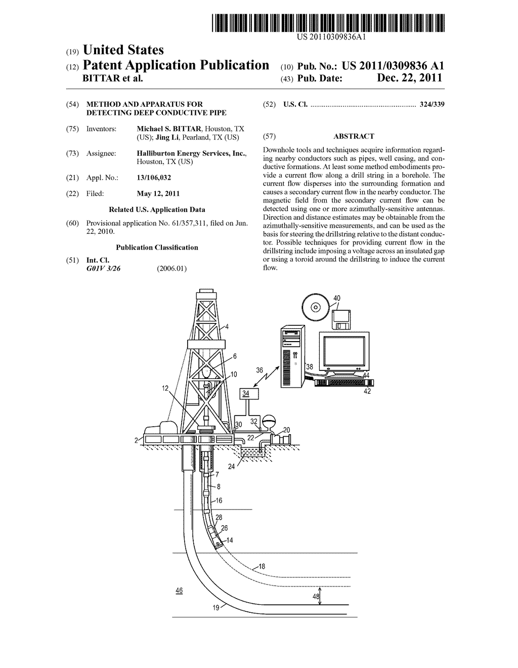 Method and Apparatus for Detecting Deep Conductive Pipe - diagram, schematic, and image 01