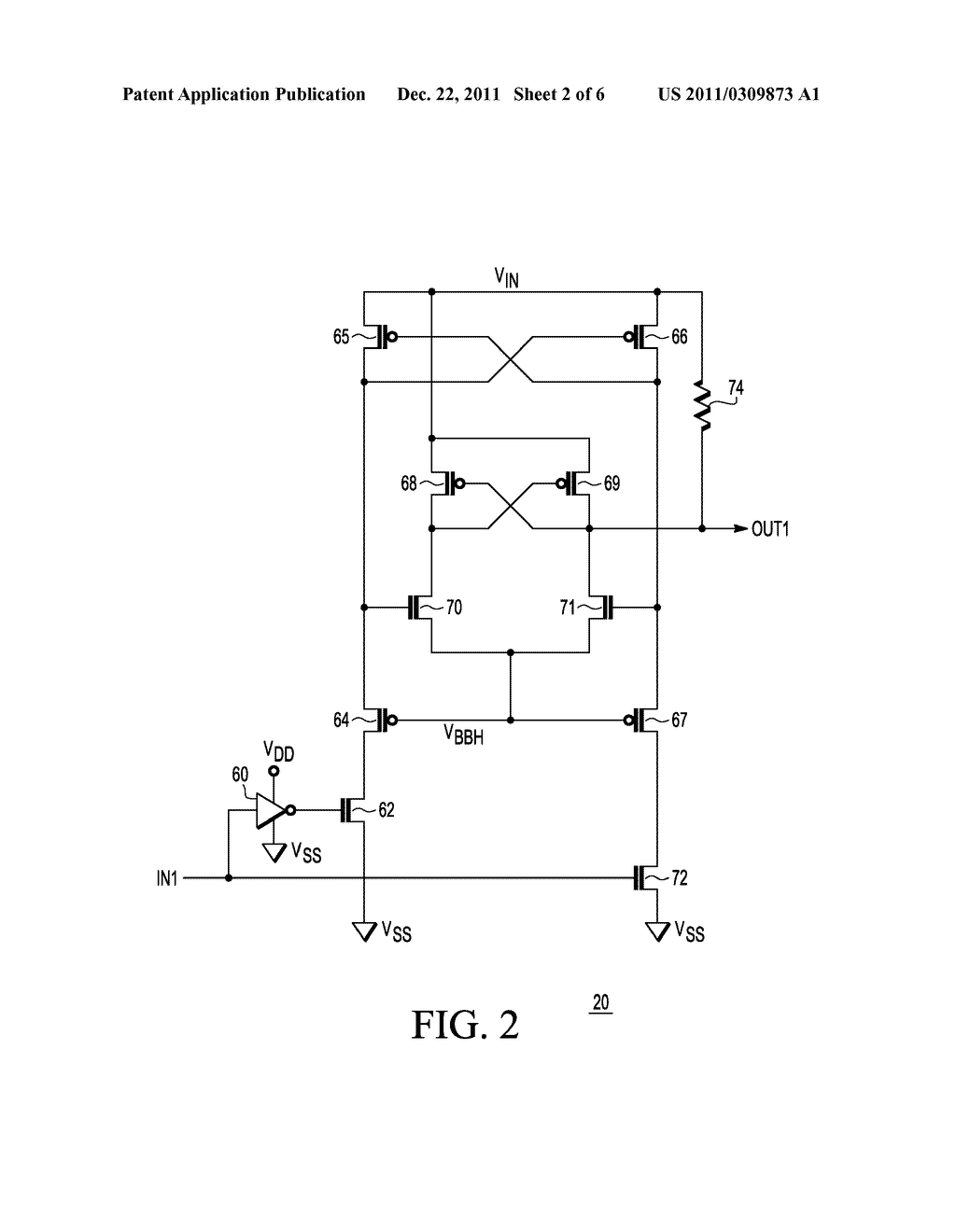 CIRCUIT HAVING GATE DRIVERS HAVING A LEVEL SHIFTER - diagram, schematic, and image 03