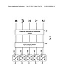 Touch-type key input apparatus diagram and image