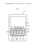 Touch-type key input apparatus diagram and image