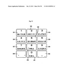 Touch-type key input apparatus diagram and image