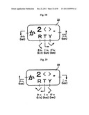 Touch-type key input apparatus diagram and image