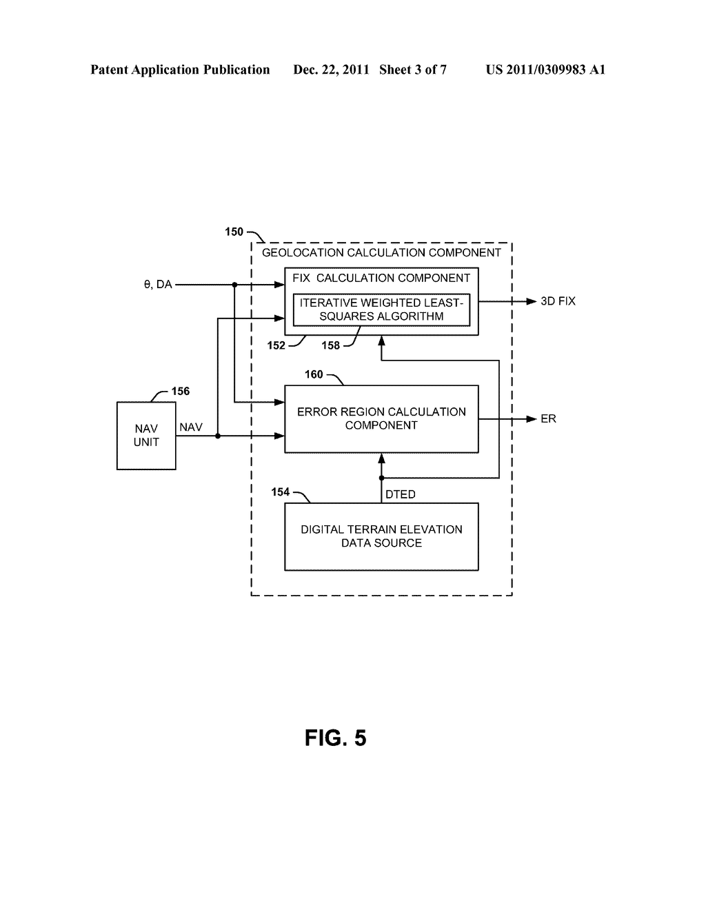 THREE-DIMENSIONAL DIRECTION FINDING FOR ESTIMATING A GEOLOCATION OF AN     EMITTER - diagram, schematic, and image 04