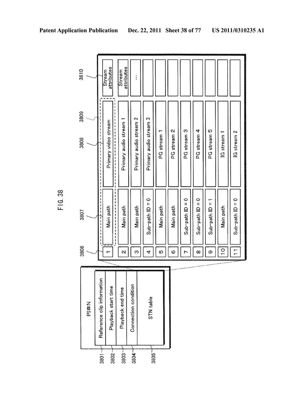 DISPLAY DEVICE AND METHOD, RECORDING MEDIUM, TRANSMISSION DEVICE AND     METHOD, AND PLAYBACK DEVICE AND METHOD - diagram, schematic, and image 39