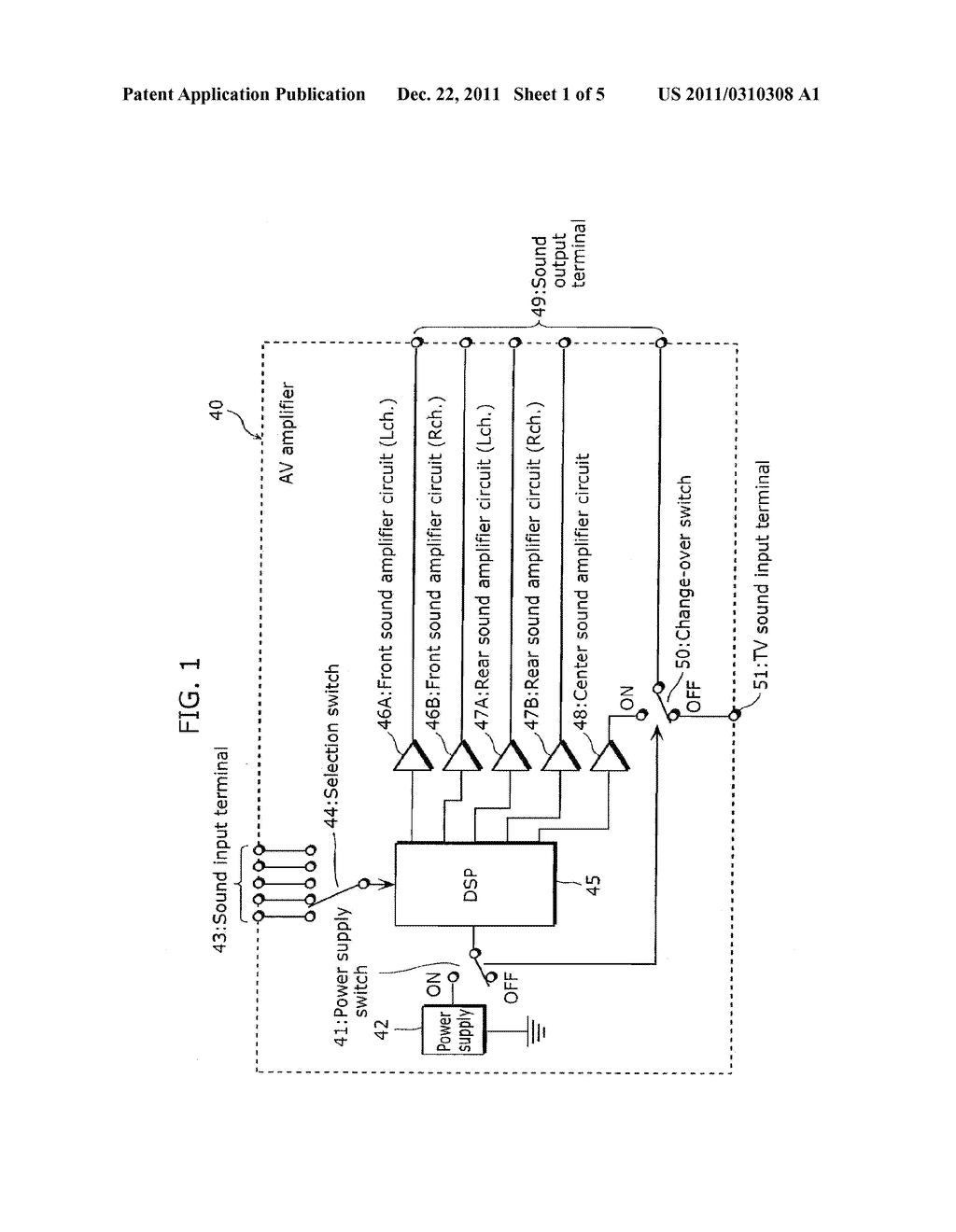 VIDEO/AUDIO OUTPUT DEVICE AND EXTERNAL SPEAKER CONTROL APPARATUS - diagram, schematic, and image 02