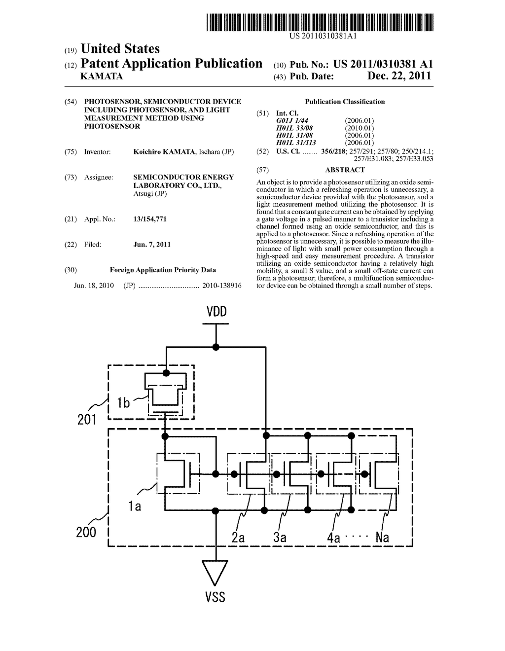 PHOTOSENSOR, SEMICONDUCTOR DEVICE INCLUDING PHOTOSENSOR, AND LIGHT     MEASUREMENT METHOD USING PHOTOSENSOR - diagram, schematic, and image 01