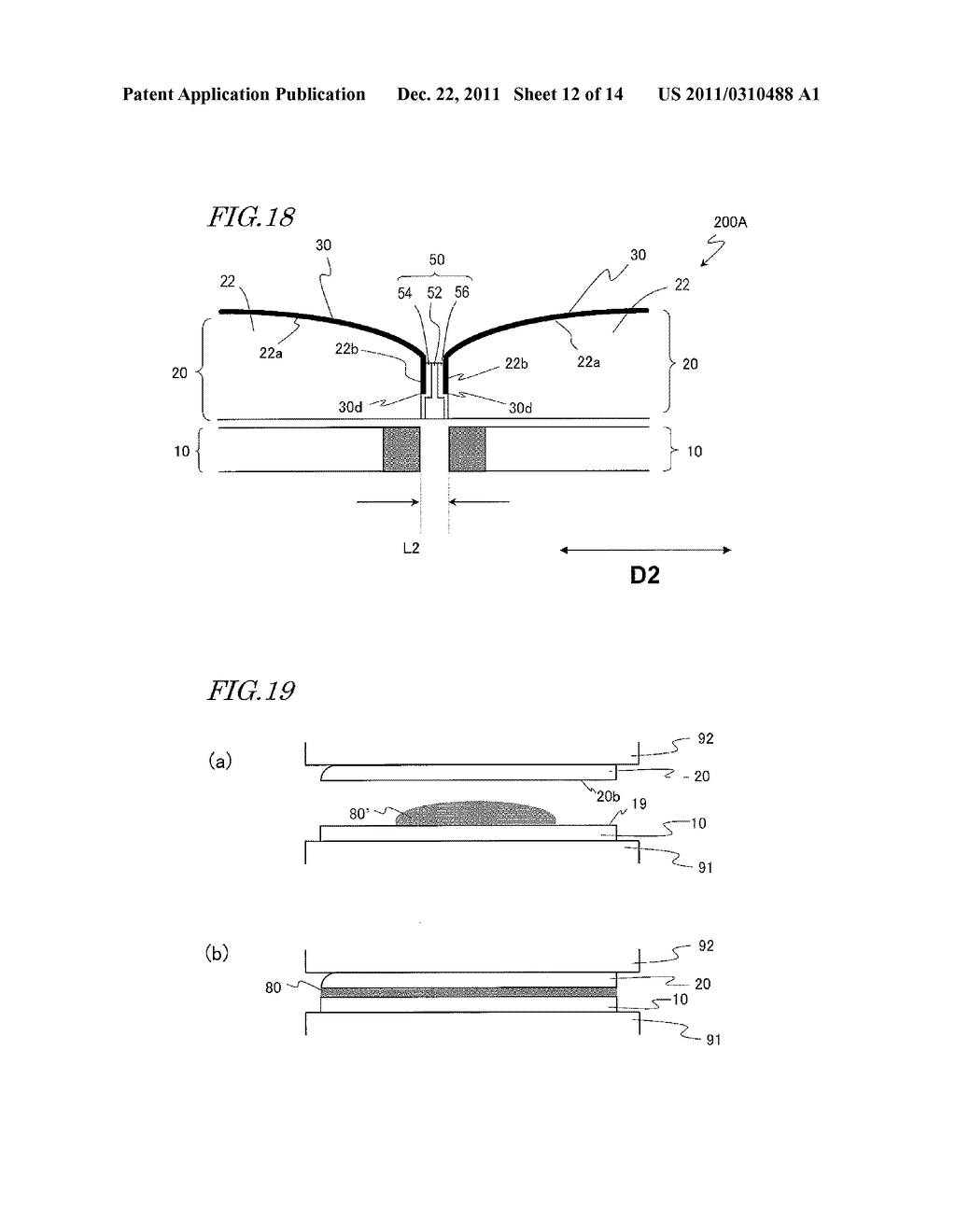 DISPLAY DEVICE AND METHOD OF MANUFACTURING SAME - diagram, schematic, and image 13
