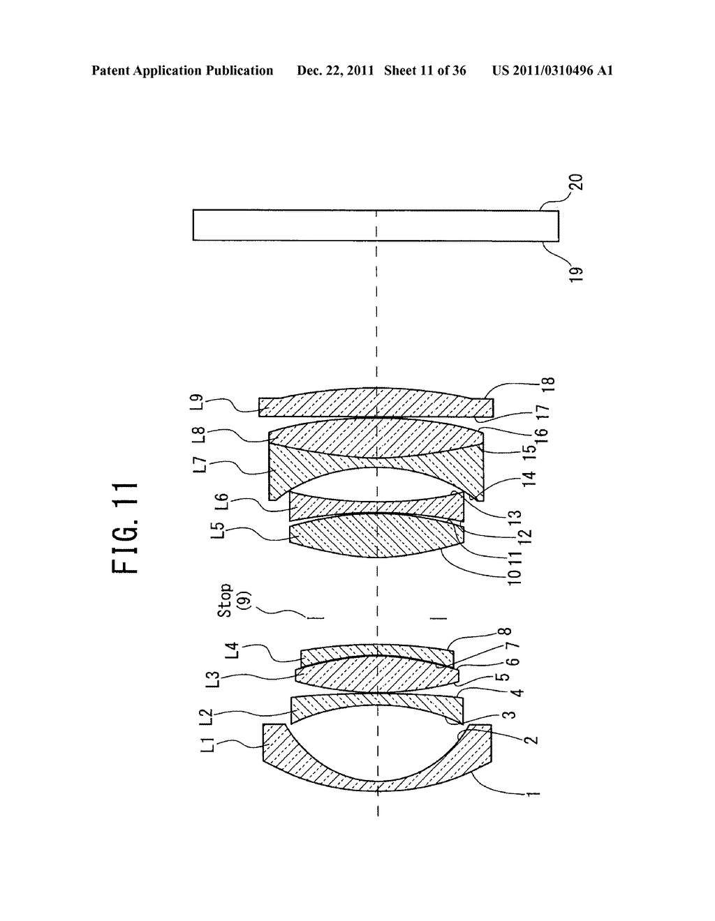 IMAGE-FORMING LENS, AND CAMERA DEVICE AND PORTABLE INFORMATION TERMINAL     DEVICE WITH THE IMAGE-FORMING LENS - diagram, schematic, and image 12