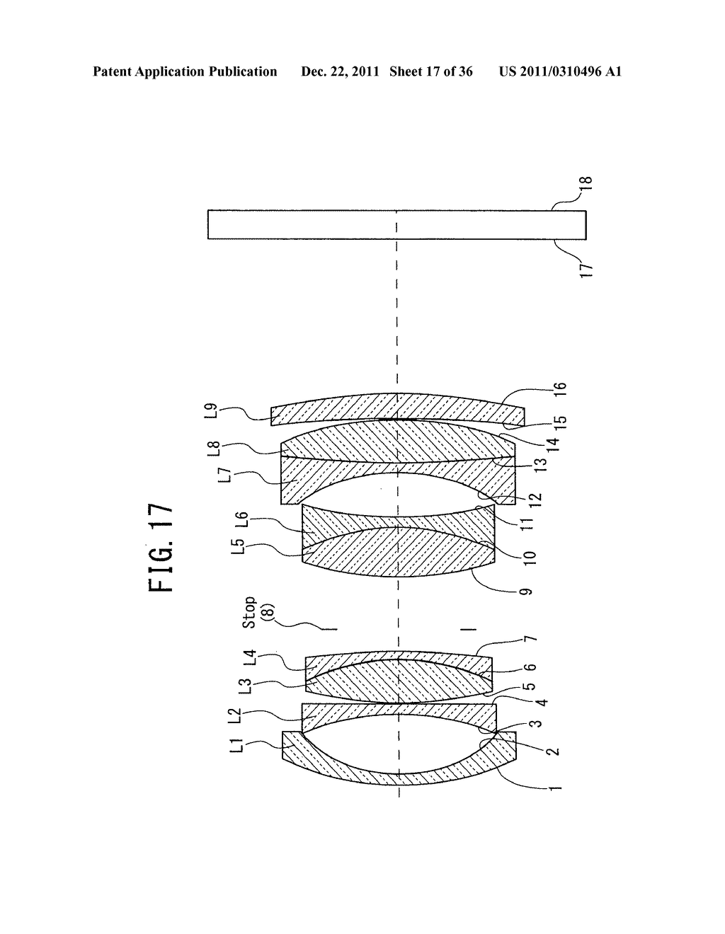IMAGE-FORMING LENS, AND CAMERA DEVICE AND PORTABLE INFORMATION TERMINAL     DEVICE WITH THE IMAGE-FORMING LENS - diagram, schematic, and image 18