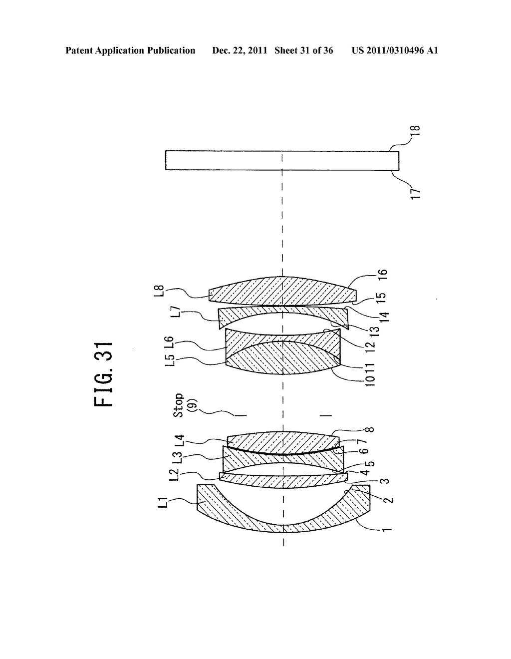 IMAGE-FORMING LENS, AND CAMERA DEVICE AND PORTABLE INFORMATION TERMINAL     DEVICE WITH THE IMAGE-FORMING LENS - diagram, schematic, and image 32