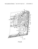 TELEVISION, RADIATING MEMBER, AND ELECTRONIC APPARATUS diagram and image