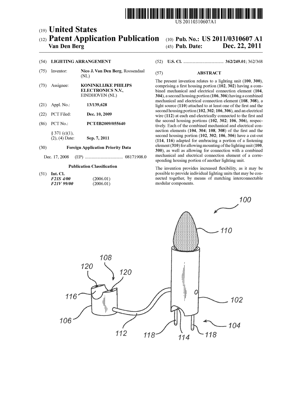 LIGHTING ARRANGEMENT - diagram, schematic, and image 01