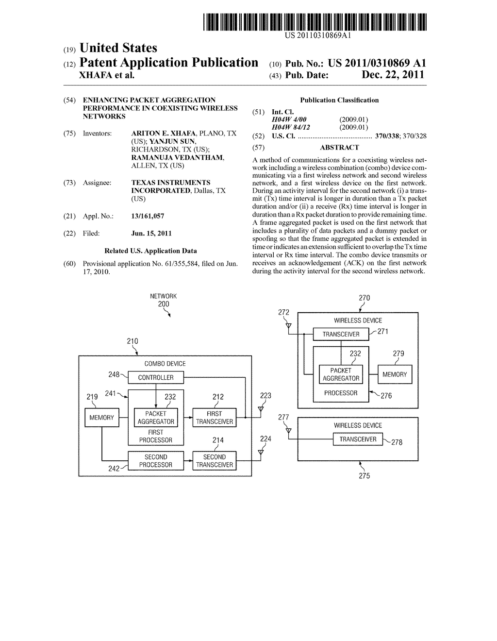 ENHANCING PACKET AGGREGATION PERFORMANCE IN COEXISTING WIRELESS NETWORKS - diagram, schematic, and image 01