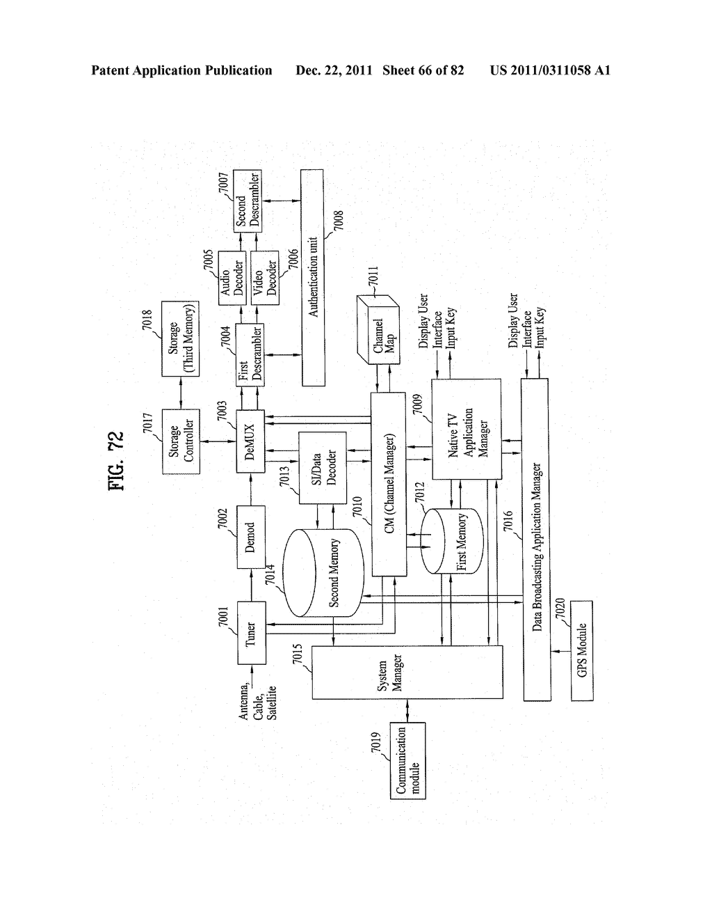 BROADCASTING RECEIVER AND BROADCAST SIGNAL PROCESSING METHOD - diagram, schematic, and image 67