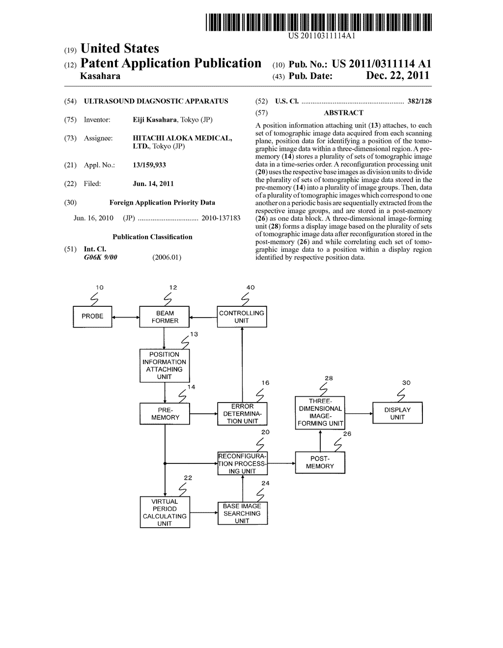 ULTRASOUND DIAGNOSTIC APPARATUS - diagram, schematic, and image 01