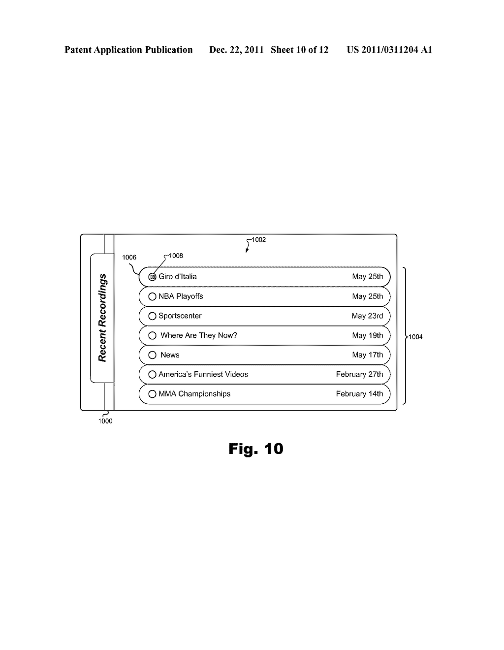 SYSTEMS AND METHODS FOR AUTOMATICALLY CONVERTING MEDIA CONTENT STREAM DATA     ACCUMULATED DURING A PAUSE OF PLAYBACK FROM A BUFFER TO A PERMANENT     RECORDING - diagram, schematic, and image 11
