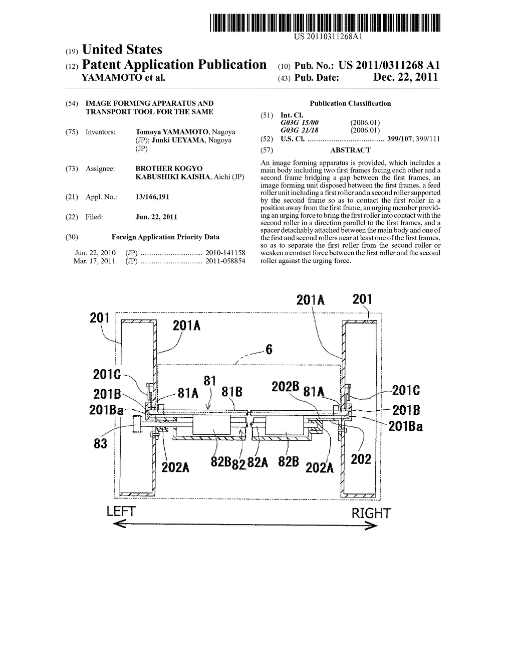 IMAGE FORMING APPARATUS AND TRANSPORT TOOL FOR THE SAME - diagram, schematic, and image 01