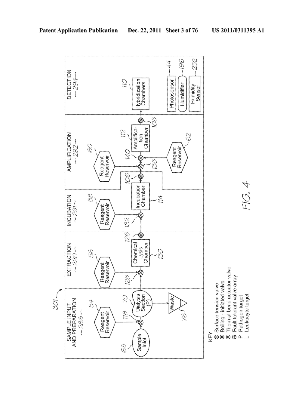 MICROFLUIDIC DEVICE WITH ACTIVE VALVE AT REAGENT RESERVOIR OUTLET - diagram, schematic, and image 04