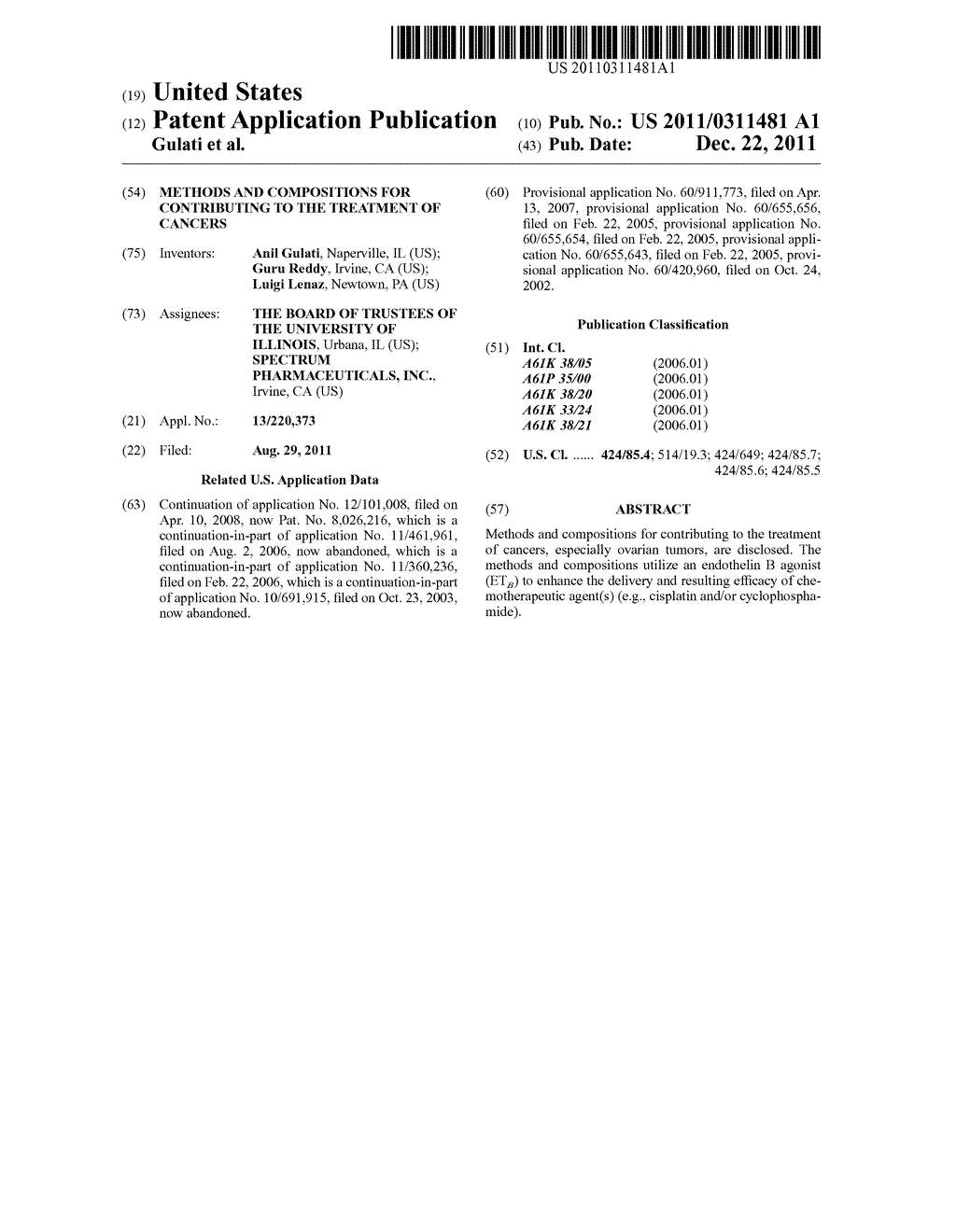 Methods and Compositions for Contributing to the Treatment of Cancers - diagram, schematic, and image 01