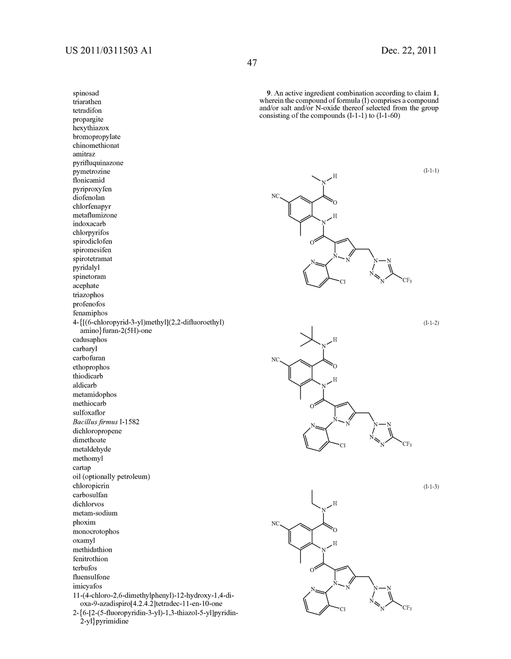 Active ingredient combinations having insecticidal and acaricidal     properties - diagram, schematic, and image 48