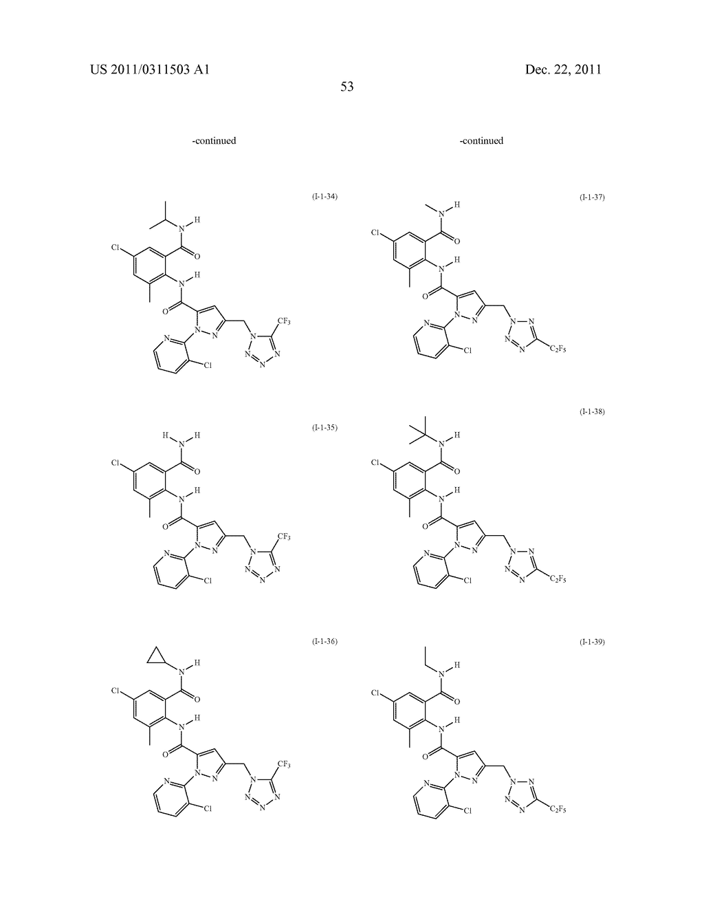 Active ingredient combinations having insecticidal and acaricidal     properties - diagram, schematic, and image 54