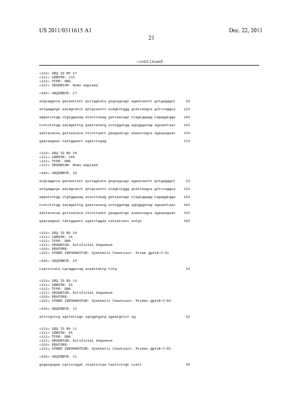 NOVEL GP41 ANTIGENS - diagram, schematic, and image 30