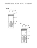 Portable hand-held container for dispensing a food mixture diagram and image