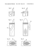 Portable hand-held container for dispensing a food mixture diagram and image