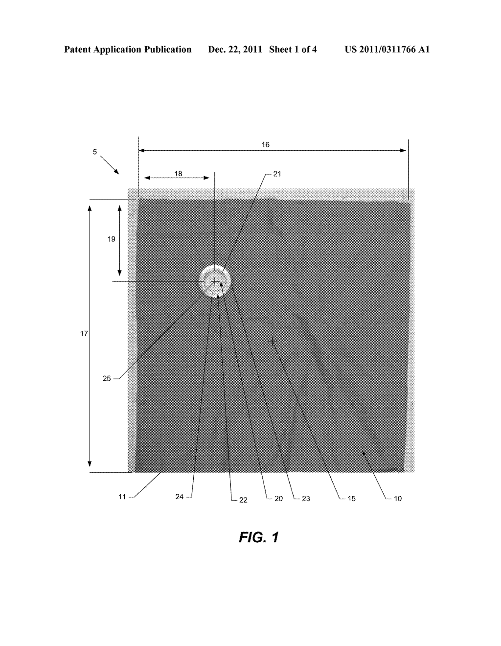 NAPKIN HAVING AN INTEGRATED RING AND METHOD OF MAKING THE SAME - diagram, schematic, and image 02