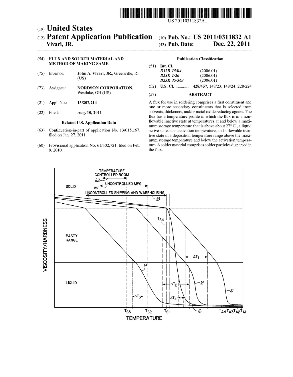 FLUX AND SOLDER MATERIAL AND METHOD OF MAKING SAME - diagram, schematic, and image 01