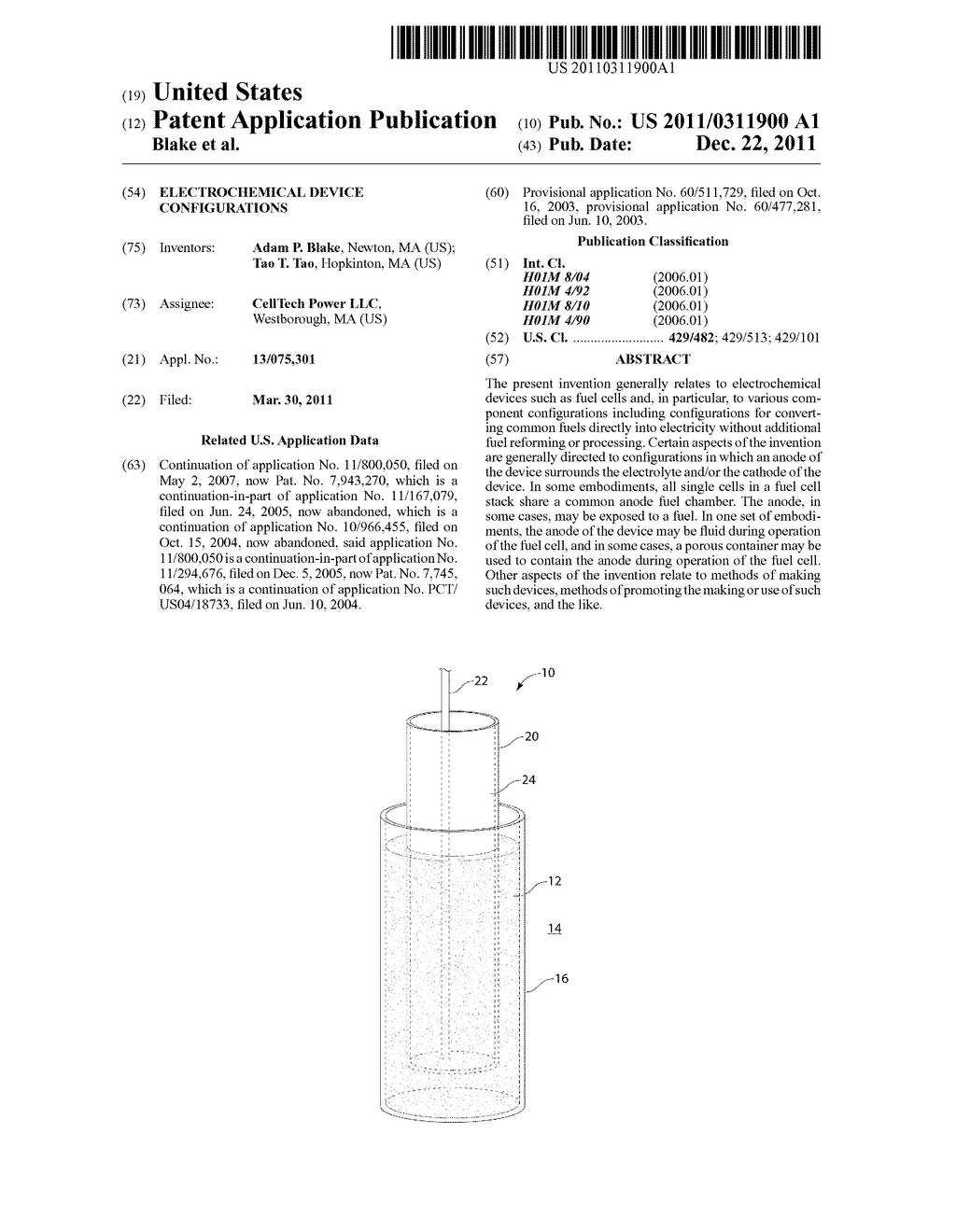 ELECTROCHEMICAL DEVICE CONFIGURATIONS - diagram, schematic, and image 01