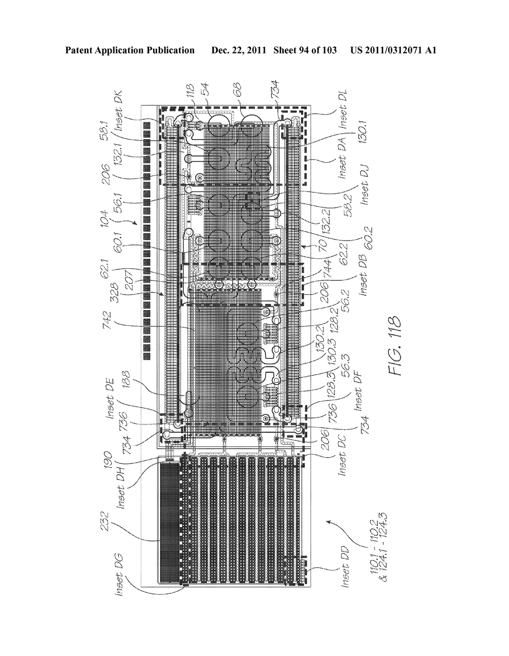 MICROFLUIDIC DEVICE WITH LARGE CHANNELS FOR CELL TRANSPORT AND SMALL     CHANNELS SUITABLE FOR BIOCHEMICAL PROCESSES - diagram, schematic, and image 95