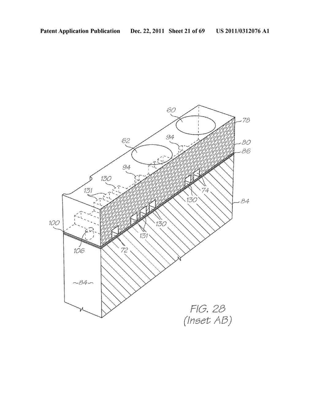 MICROFLUIDIC TEST MODULE WITH FLEXIBLE MEMBRANE FOR INTERNAL     MICROENVIRONMENT PRESSURE-RELIEF - diagram, schematic, and image 22