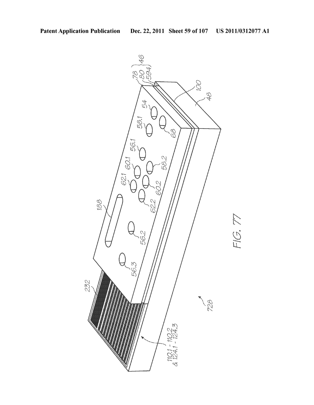 LOC DEVICE FOR ELECTROCHEMILUMINESCENT DETECTION OF TARGET NUCLEIC ACID     SEQUENCES IN A FLUID WITH CALIBRATION CHAMBER CONTAINING PROBES DESIGNED     TO BE NON-COMPLEMENTARY WITH ANY NUCLEIC ACID SEQUENCES IN THE FLUID - diagram, schematic, and image 60