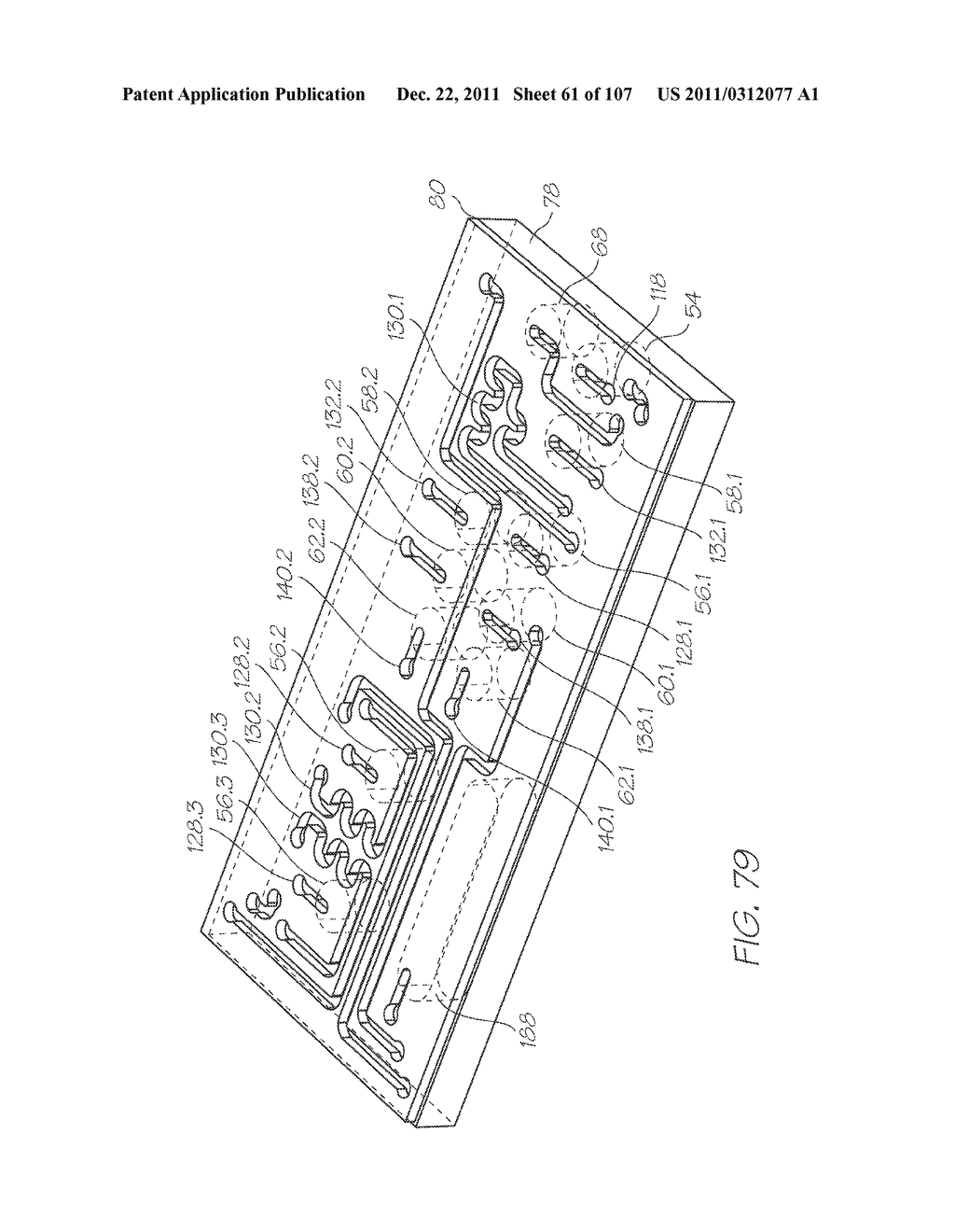 LOC DEVICE FOR ELECTROCHEMILUMINESCENT DETECTION OF TARGET NUCLEIC ACID     SEQUENCES IN A FLUID WITH CALIBRATION CHAMBER CONTAINING PROBES DESIGNED     TO BE NON-COMPLEMENTARY WITH ANY NUCLEIC ACID SEQUENCES IN THE FLUID - diagram, schematic, and image 62