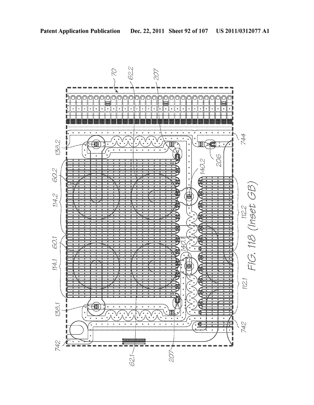 LOC DEVICE FOR ELECTROCHEMILUMINESCENT DETECTION OF TARGET NUCLEIC ACID     SEQUENCES IN A FLUID WITH CALIBRATION CHAMBER CONTAINING PROBES DESIGNED     TO BE NON-COMPLEMENTARY WITH ANY NUCLEIC ACID SEQUENCES IN THE FLUID - diagram, schematic, and image 93