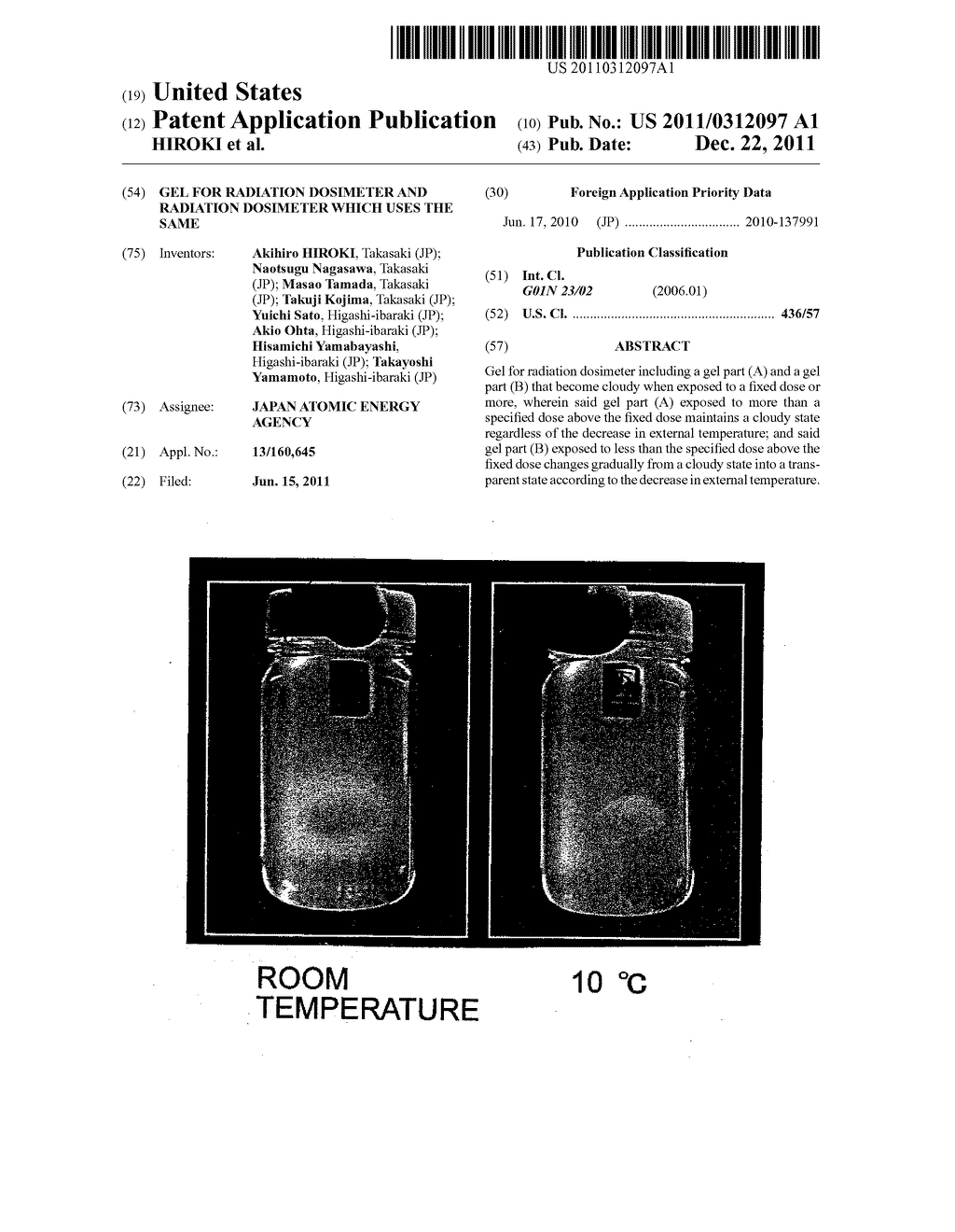 GEL FOR RADIATION DOSIMETER AND RADIATION DOSIMETER WHICH USES THE SAME - diagram, schematic, and image 01