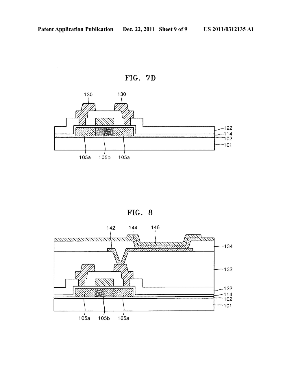 Method of forming a polycrystalline silicon layer and method of     manufacturing thin film transistor - diagram, schematic, and image 10