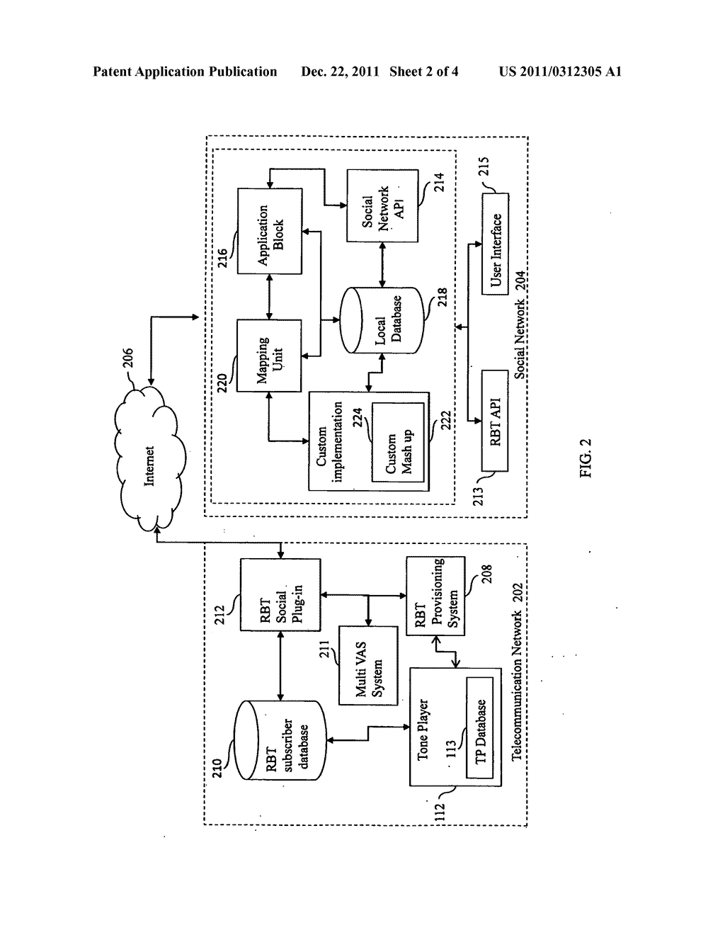 System and Method for Provisioning Social Networking Services Through Ring     Back Tones - diagram, schematic, and image 03