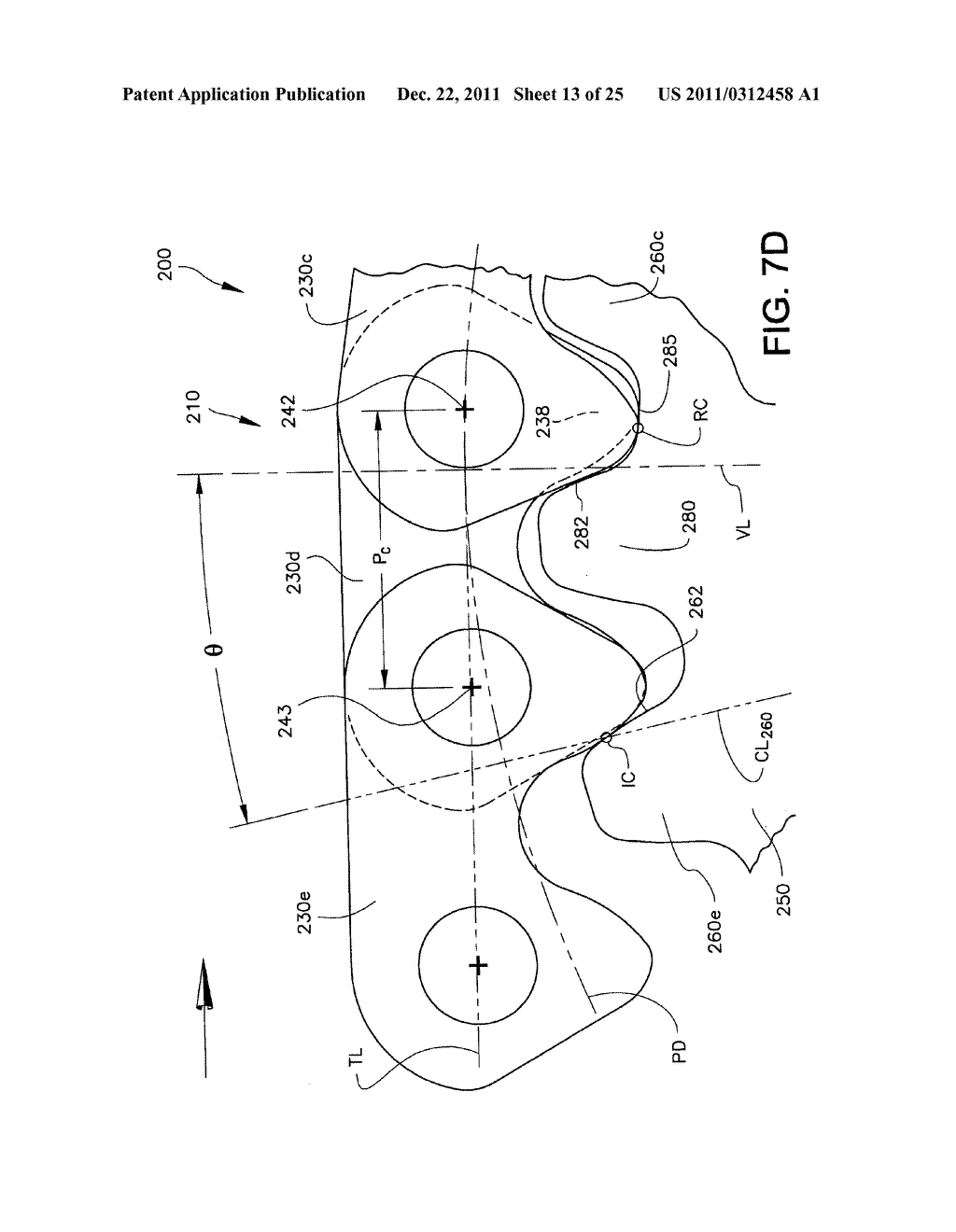 Inverted Tooth Chain Sprocket with Frequency Modulated Meshing - diagram, schematic, and image 14