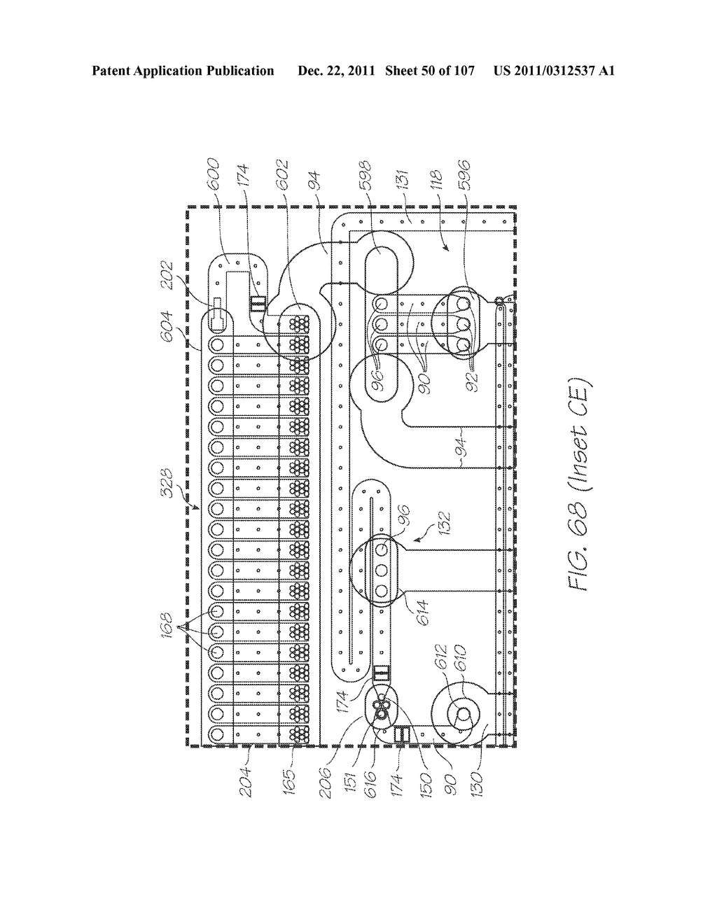 LOC DEVICE FOR AMPLIFYING AND DETECTING TARGET NUCLEIC ACID SEQUENCES     USING ELECTROCHEMILUMINESCENT RESONANT ENERGY TRANSFER, LINEAR PROBES     WITH COVALENTLY ATTACHED PRIMERS - diagram, schematic, and image 51