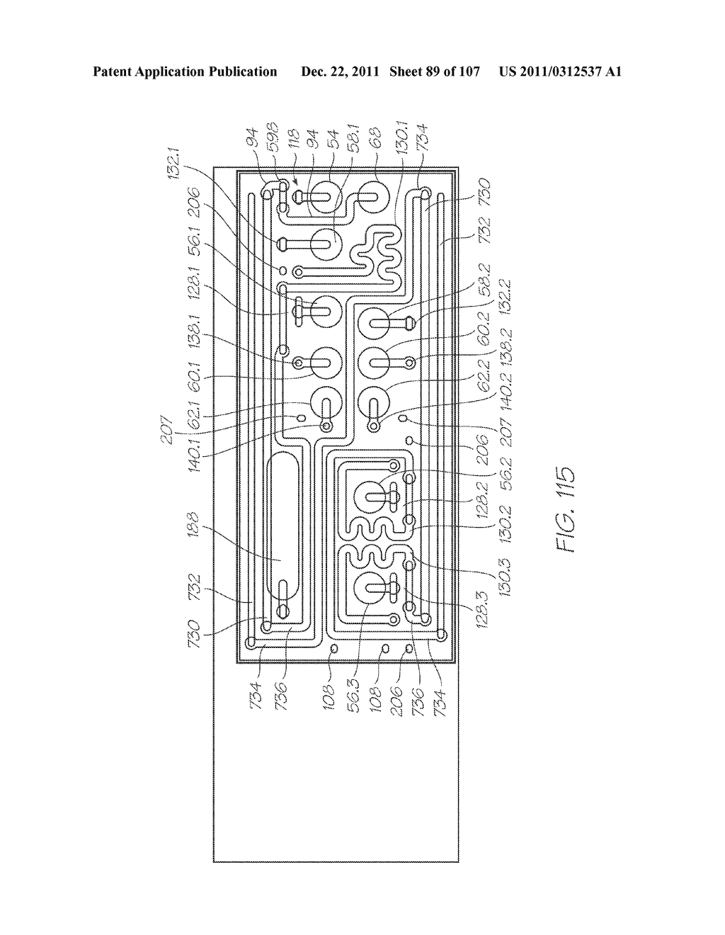 LOC DEVICE FOR AMPLIFYING AND DETECTING TARGET NUCLEIC ACID SEQUENCES     USING ELECTROCHEMILUMINESCENT RESONANT ENERGY TRANSFER, LINEAR PROBES     WITH COVALENTLY ATTACHED PRIMERS - diagram, schematic, and image 90