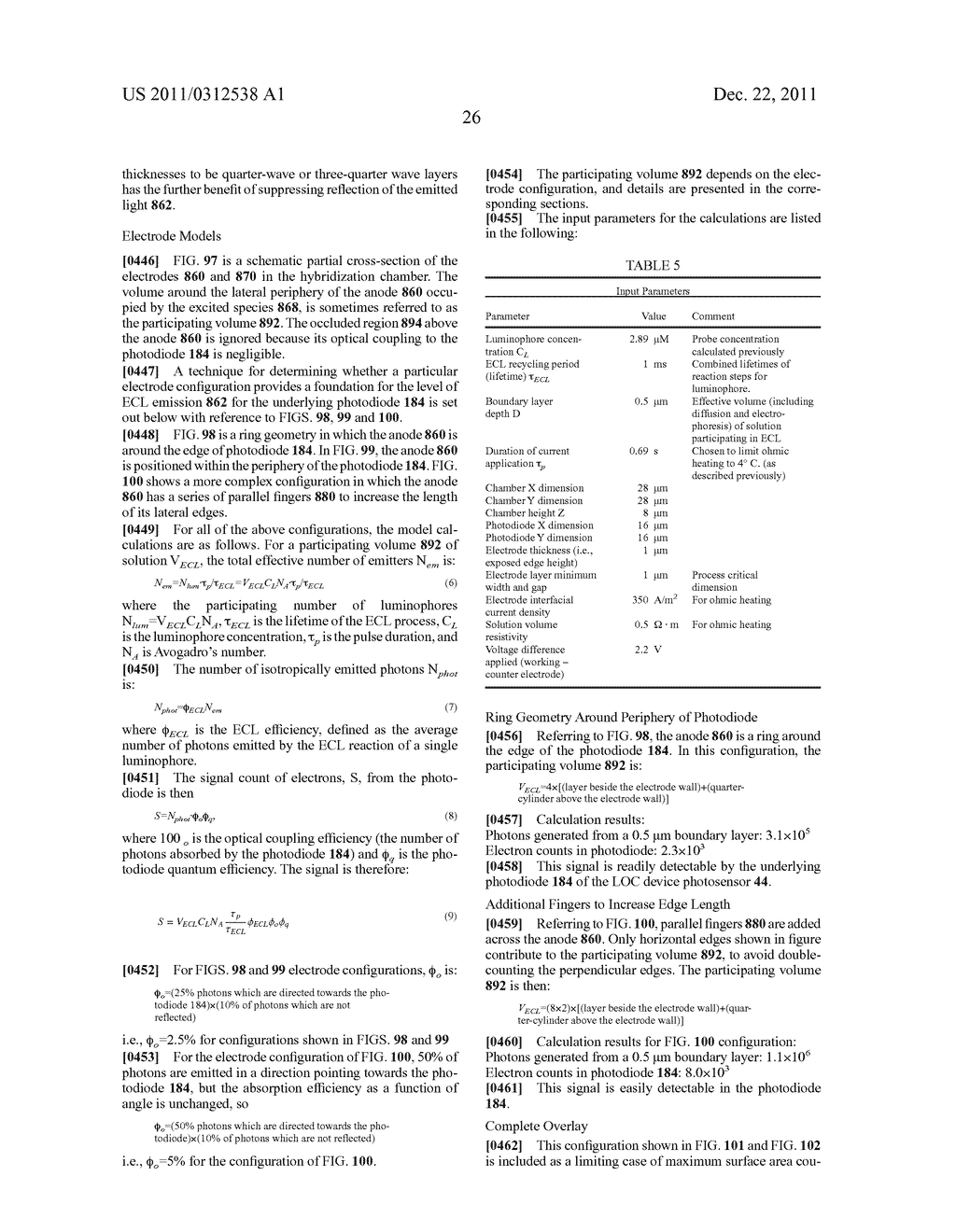 LOC DEVICE WITH ELECTROCHEMILUMINESCENT PROBES FOR DETECTING TARGETS IN A     FLUID AND A POSITIVE CONTROL PROBE FOR DETECTING A NUCLEIC ACID SEQUENCE     KNOWN TO BE PRESENT - diagram, schematic, and image 134