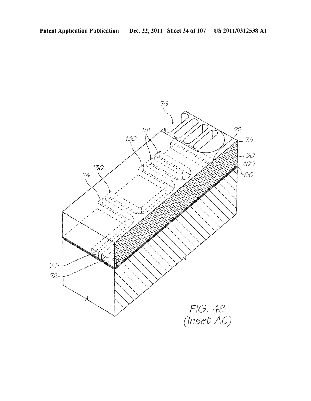 LOC DEVICE WITH ELECTROCHEMILUMINESCENT PROBES FOR DETECTING TARGETS IN A     FLUID AND A POSITIVE CONTROL PROBE FOR DETECTING A NUCLEIC ACID SEQUENCE     KNOWN TO BE PRESENT - diagram, schematic, and image 35