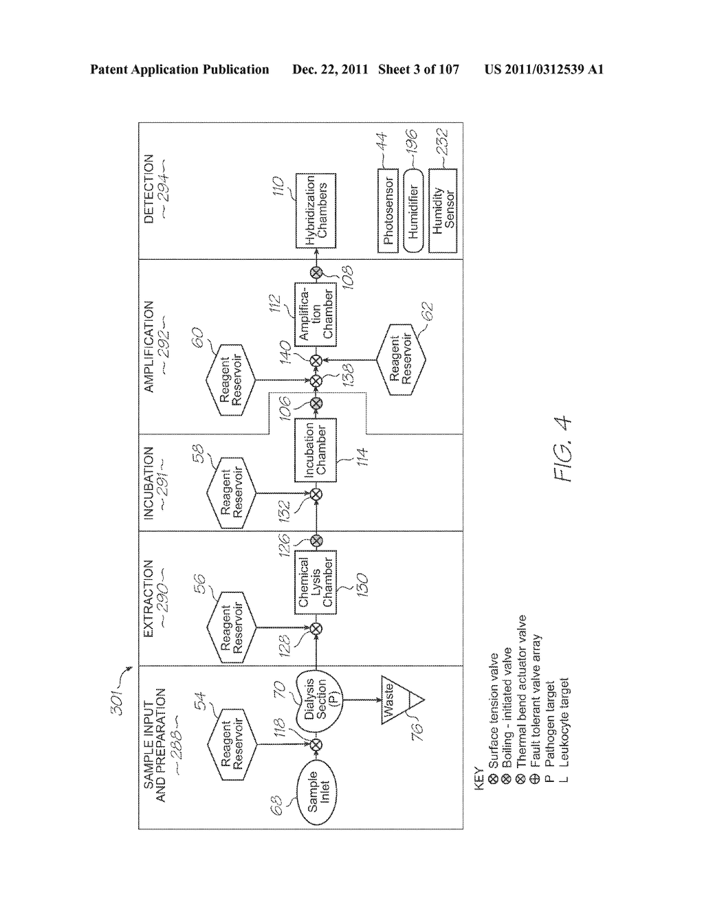 LOC DEVICE WITH ELECTROCHEMILUMINESCENT PROBES FOR DETECTING TARGETS IN A     FLUID AND A POSITIVE CONTROL PROBE WITHOUT A QUENCHER FOR LUMINOPHORE     EMISSIONS - diagram, schematic, and image 04